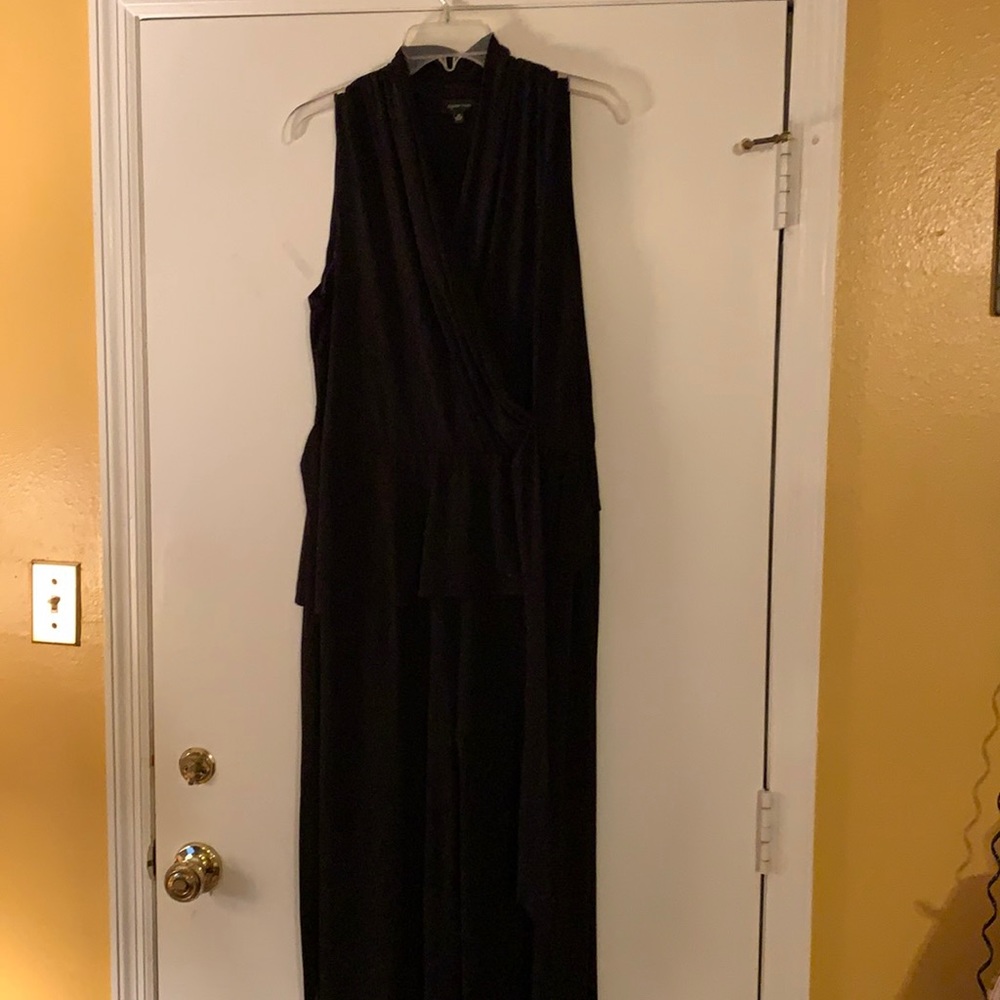 Black jumpsuit with tie bow in back